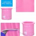 Bathtubs Freestanding Thicker Water Folding tub Adult Bath Inflatable Bath Barrel Bath Bucket (Color : Pink) - B07H7JDH9S